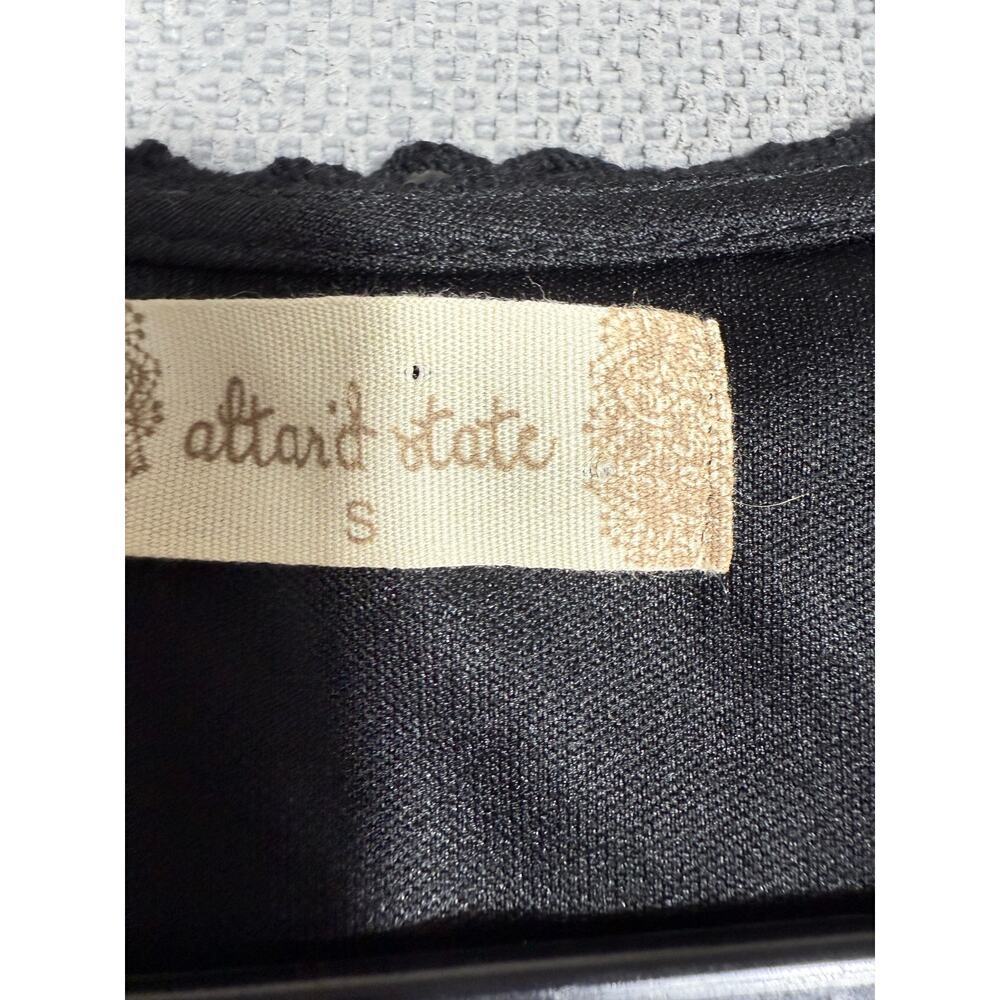 Altar’d State Black Boho Embroidered Midi Dress Size Small - Picture 4 of 5